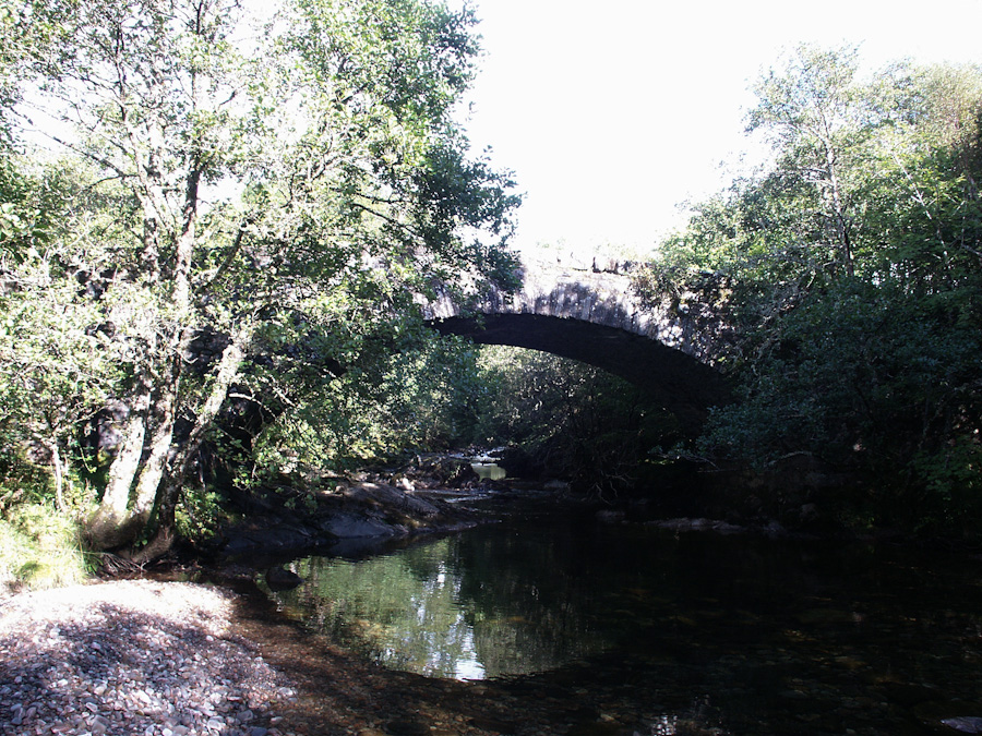 Druim Na Saille Bridge over Fionn Lighe River, Kinlocheil